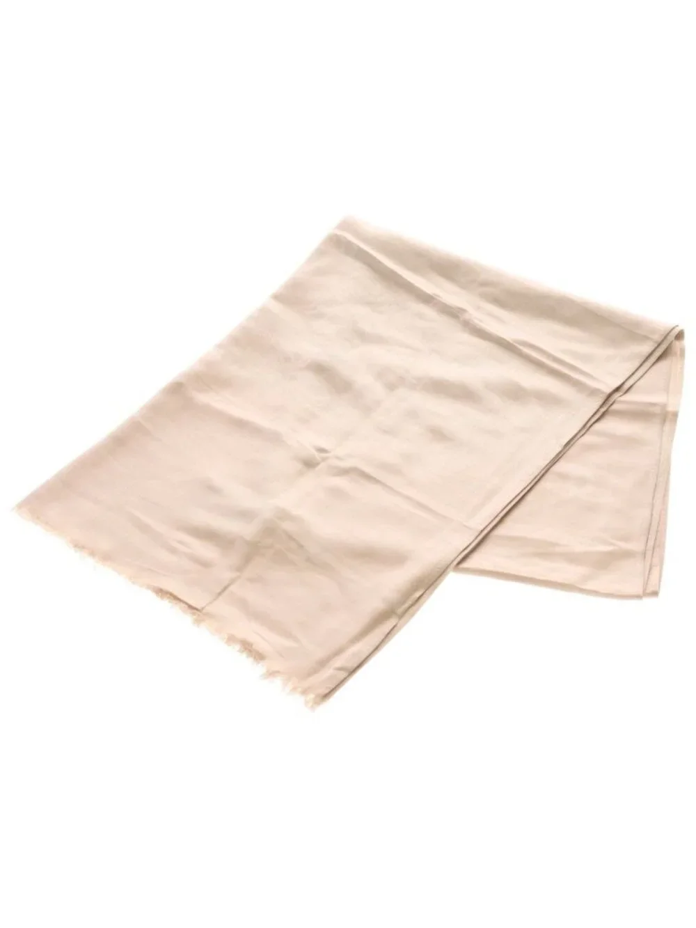 Chanel Camellia Silk Shawl Pink Beige Scarf